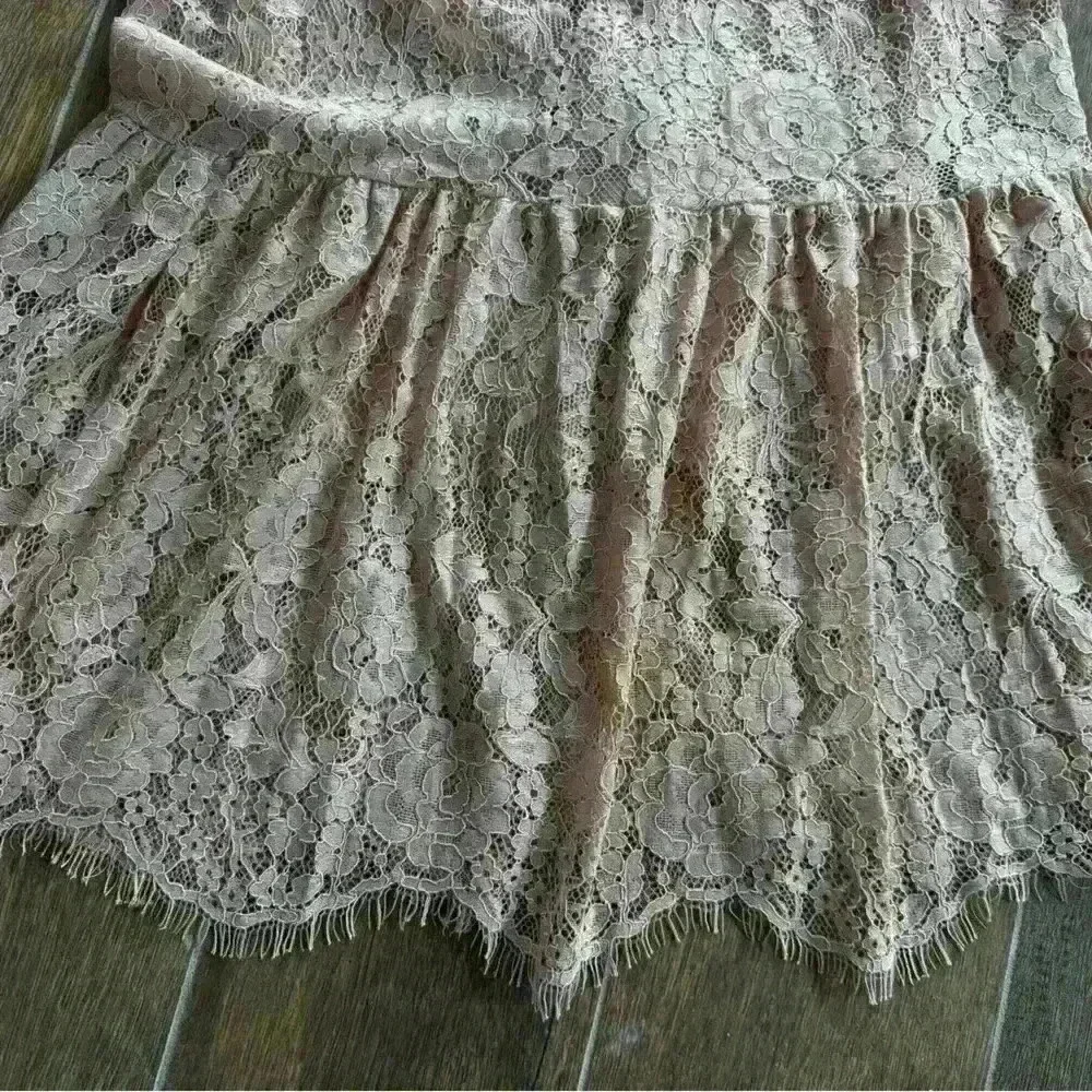 ZARA pink lace maxi long dress- Perfect for Bridesmaids or wedding - zip up back - Picture 4 of 9